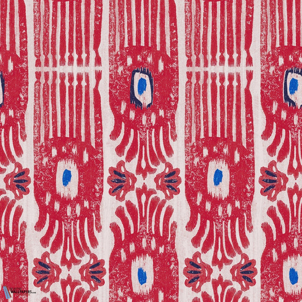 Ikat-wallpaper-Mind the Gap-Raspberry Ripple-Roll-WP20819-Selected Wallpapers