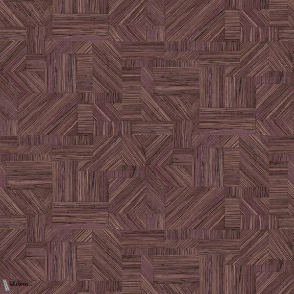 Imbrication wallpaper-Casamance-Prun-Roll-Selected-Wallpapers-Interiors