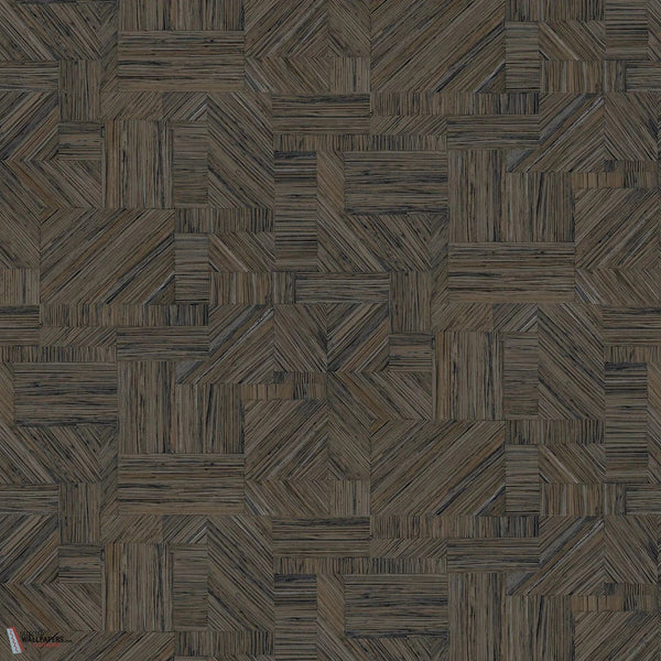 Imbrication wallpaper-Casamance-Ebene-Roll-Selected-Wallpapers-Interiors