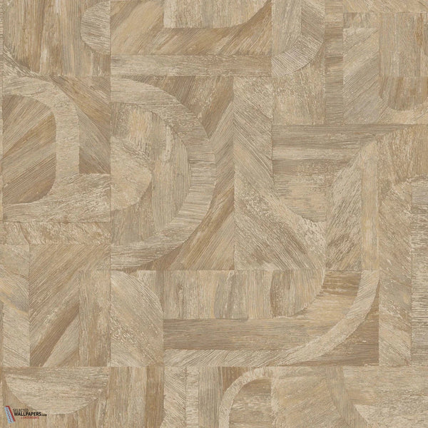 Intarsia wallpaper-Casamance-Travertin-Roll-Selected-Wallpapers-Interiors