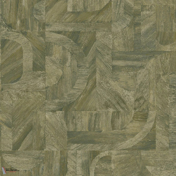 Intarsia wallpaper-Casamance-Kaki-Roll-Selected-Wallpapers-Interiors