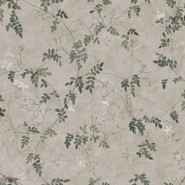 Irene behang-Sandberg-Olive Green-Rol-Selected Wallpapers-Interiors
