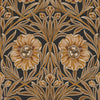 Isadora wallpaper-Casamance-Noir/Dore-Roll-Selected Wallpapers-Interiors