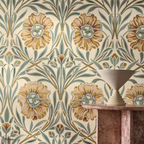 Isadora wallpaper-Casamance-Selected Wallpapers-Interiors