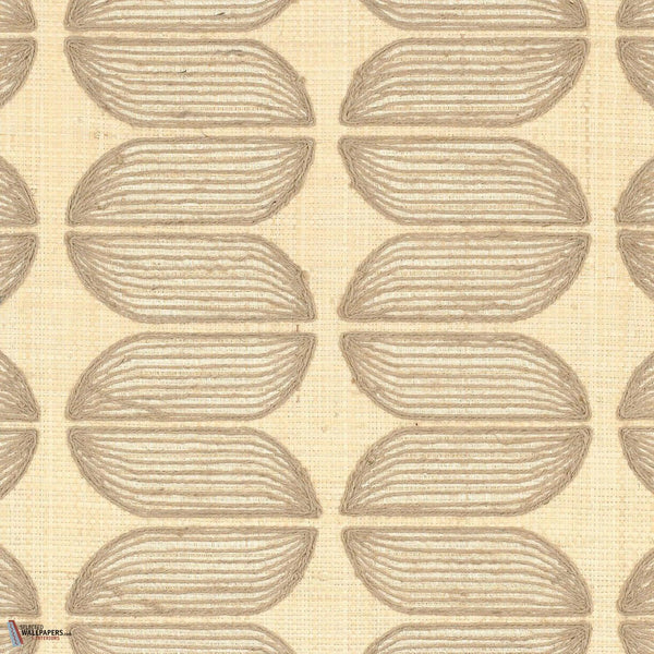Isola behang-Casamance-Naturel Fonce-Rol-Selected Wallpapers-Interiors
