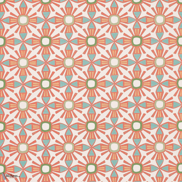 Kona wallpaper-Thibaut-Coral-Roll-Selected Wallpapers-Interiors