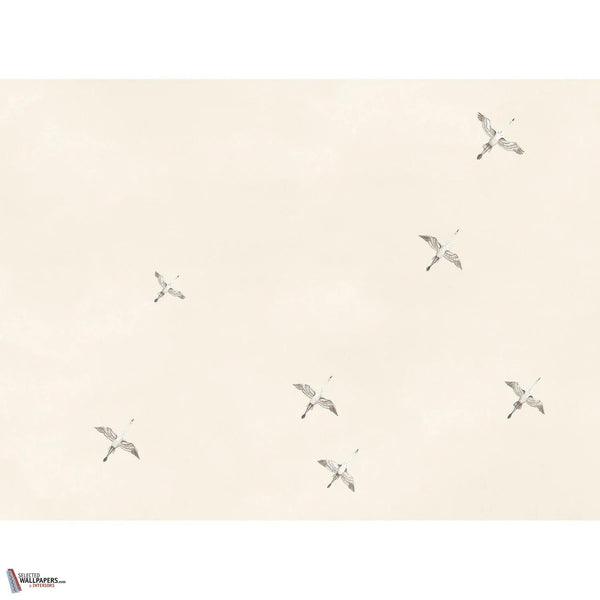 Lagune Celeste wallpaper-Casamance-Sable-Set-Selected Wallpapers-Interiors