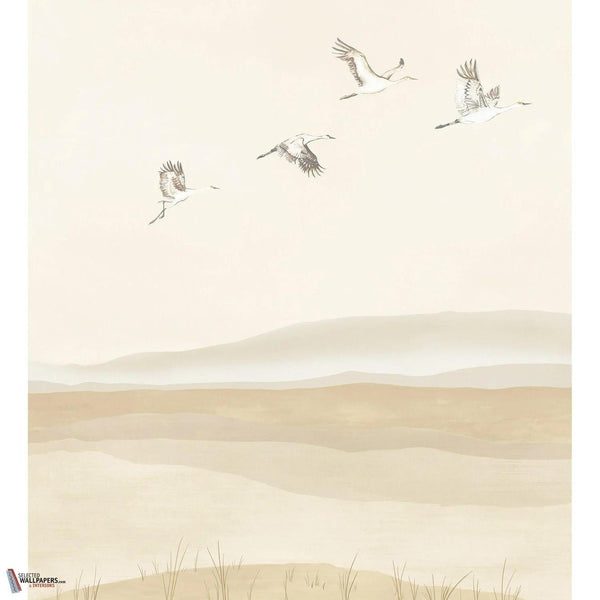 Lagune wallpaper Casamance-Casamance-Sable-Set-Selected Wallpapers-Interiors