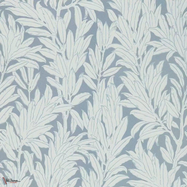 Laurel Leaf wallpaper-1838 wallcoverings-Breeze-Roll-Selected Wallpapers-Interiors