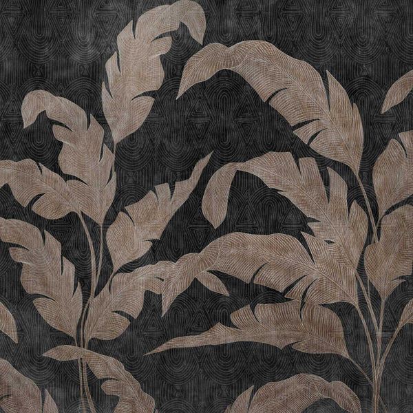Leaves Shadow wallpaper-Coordonne-Silver-Metallics-M2-Selected Wallpapers-Interiors