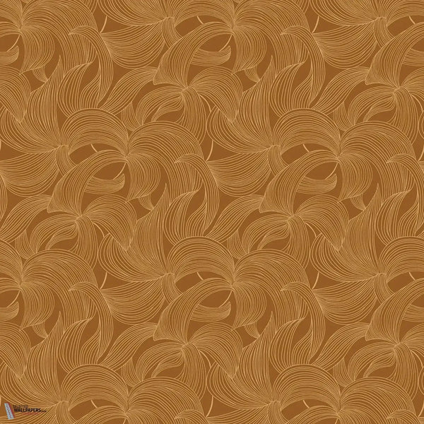 Leontine Tapete-Casamance-Ambre/Dore-Rolle-Selected Wallpapers-Interiors