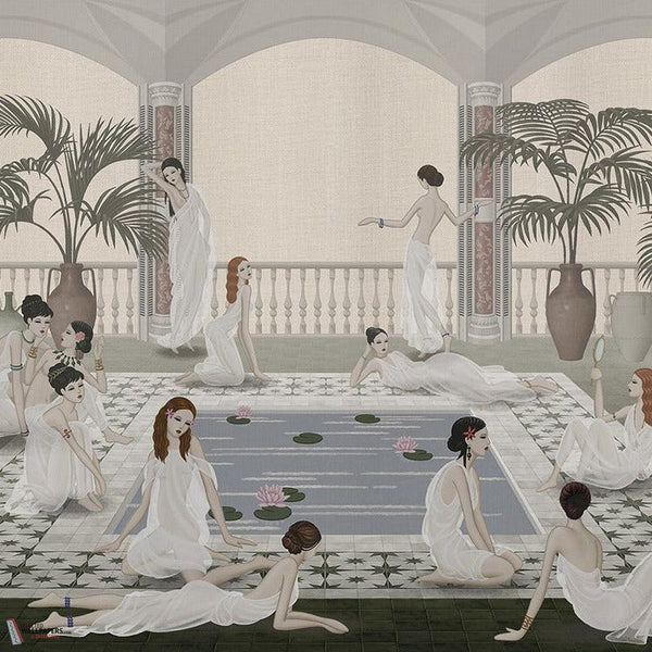 Les Baigneurs wallpaper-LondonArt-E-RAW-S120M-M2-Selected Wallpapers-Interiors