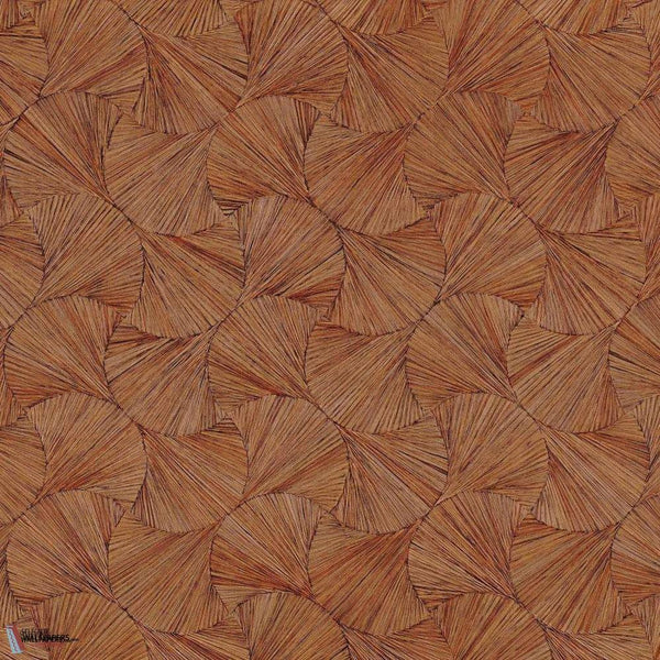 Lombok-Casamance-wallpaper-Terre de Sienne-Roll-Selected Wallpapers