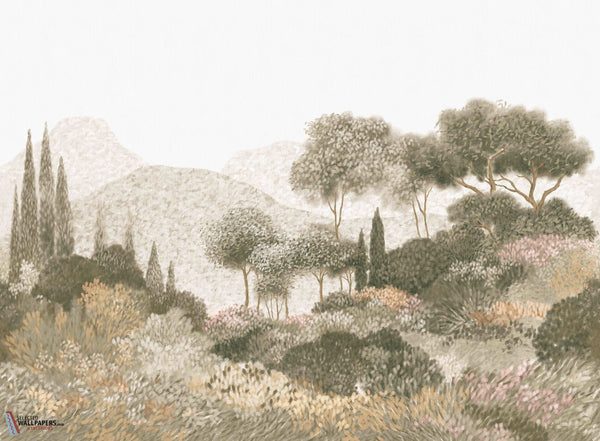 Maquis Corse wallpaper-Casamance-Selected-Wallpapers-Interiors