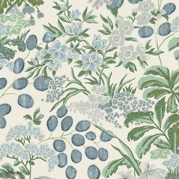 Meadow-Thibaut-Lavender and Blue-Roll-Selected-Wallpapers-Interiors