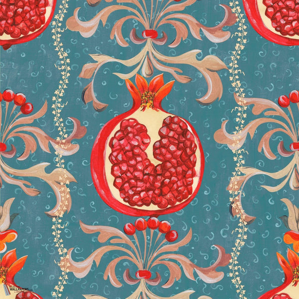 Melagranata-Mind the Gap-wallpaper-Stone Blue-300 cm (standaard)-Selected-Wallpapers-Interiors