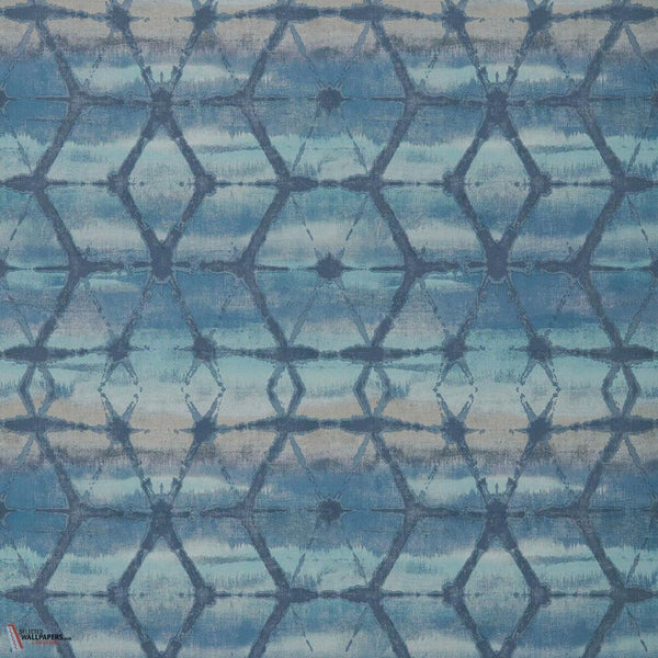 Mineral wallpaper-1838 wallcoverings-Agate blue-Roll-Selected Wallpapers-Interiors