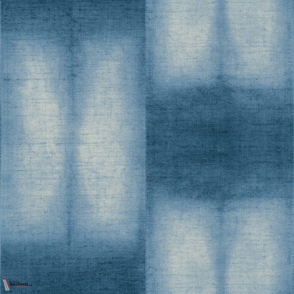 Mokume wallpaper-Coordonne-Indigo-Bamboo-Roll-Selected Wallpapers-Interiors