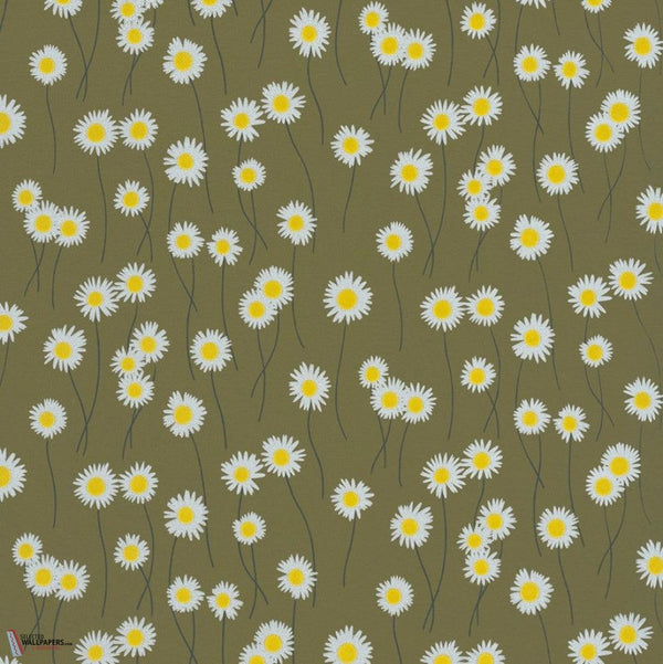 Moon Daisies Tapete-Little Greene-Olive Colour-Rolle-Selected Wallpapers-Interiors
