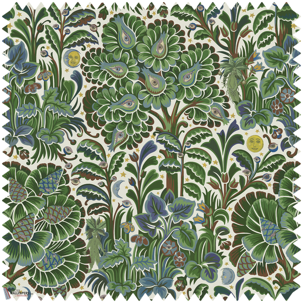 Moon Garden fabric-House of Hackney-Verde-Meter (M1)-Selected-Wallpapers-Interiors