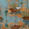 Moored Boats Tapete-Mind the Gap-Light Pink-300 cm (standaard)-Selected-Wallpapers-Interiors