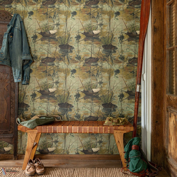 Moored Boats Tapete-Mind the Gap-Selected-Wallpapers-Interiors