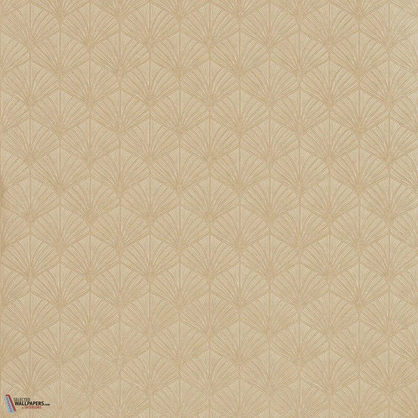 Nereides wallpaper-Casamance-Marron Glace/Dore-Roll-Selected-Wallpapers-Interiors