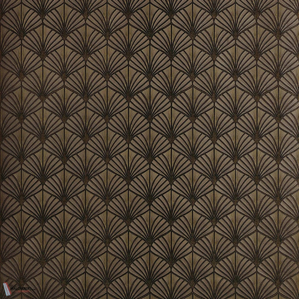 Nereides wallpaper-Casamance-Noir/Dore-Roll-Selected-Wallpapers-Interiors