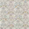 Oak & Blossom wallpaper-Morris & Co-Mineral Blue/Linen-Roll-Selected Wallpapers-Interiors