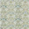Oak & Blossom wallpaper-Morris & Co-Thyme/Woad-Roll-Selected Wallpapers-Interiors