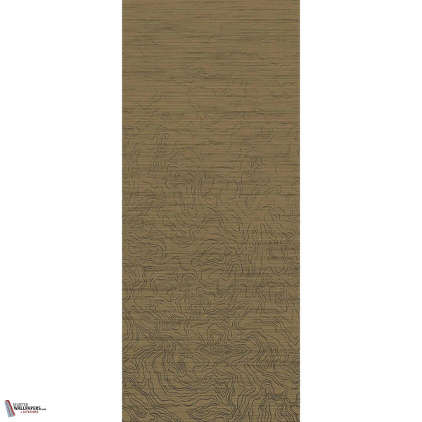 Ondes Précieuses wallpaper-Casamance-Camel doré-Paneel-Selected Wallpapers-Interiors