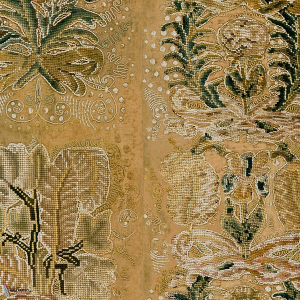 Ornement wallpaper-Arte-Ochre-Meter (M1)-Selected Wallpapers-Interiors