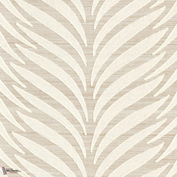 Ornementa behang-Casamance-Ivoire Argent-Rol-Selected-Wallpapers-Interiors