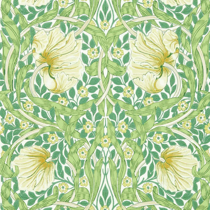 Pimpernel-behang-tapete-wallpaper-Morris & Co-Weld/Leaf Green-Rol-Selected-Wallpapers-Interiors