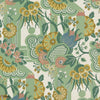 Pineapple Garden wallpaper-1838 wallcoverings-Verde-Roll-Selected Wallpapers-Interiors