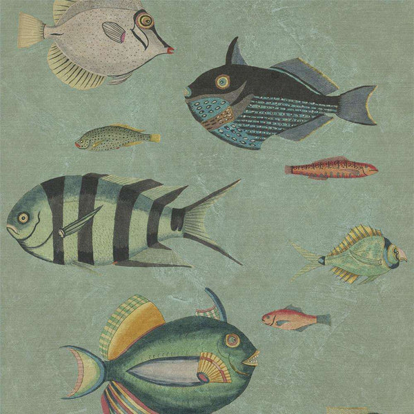 Poissons-wallpaper-Mind the Gap-Green-300 cm (standaard)-WP20181-Selected Wallpapers