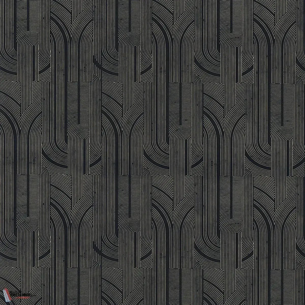 Porte Dorée-Casamance-wallpaper-Noir/Dore-Roll-Selected Wallpapers