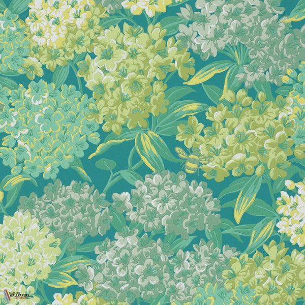 Rhododendron Walk Tapete-Little Greene-Canton-Rolle-Selected Wallpapers-Interiors