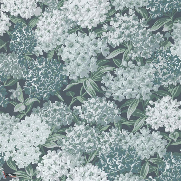 Rhododendron Walk Tapete-Little Greene-Hicks' Blue-Rolle-Selected Wallpapers-Interiors