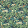 Rhododendron wallpaper-1838 wallcoverings-Forest-Roll-Selected Wallpapers-Interiors