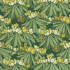 Rhododendron wallpaper-1838 wallcoverings-Yellow-Roll-Selected Wallpapers-Interiors