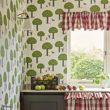 Rodney Street wallpaper-Little Greene-Selected Wallpapers-Interiors