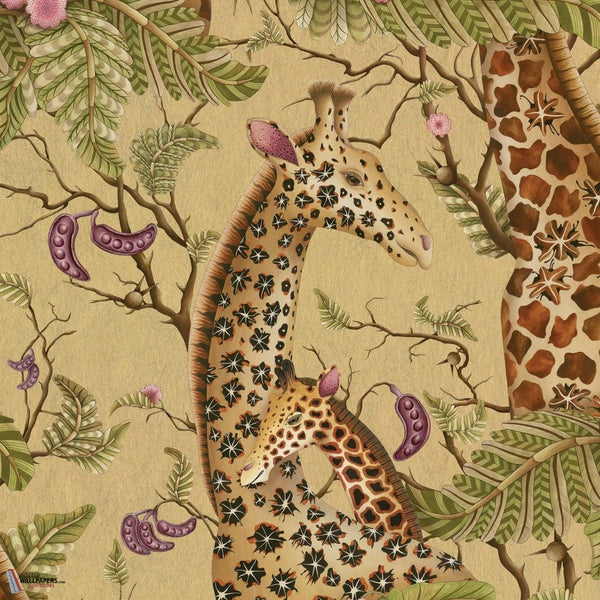 Royal Giraffe wallpaper-Cole & Son-Gilded-Roll-Selected Wallpapers-Interiors