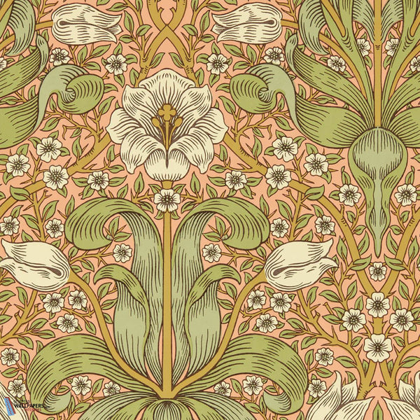 Spring Thicket-wallpaper-Morris & Co-Fruit Punch-Roll-Selected-Wallpapers-Interiors
