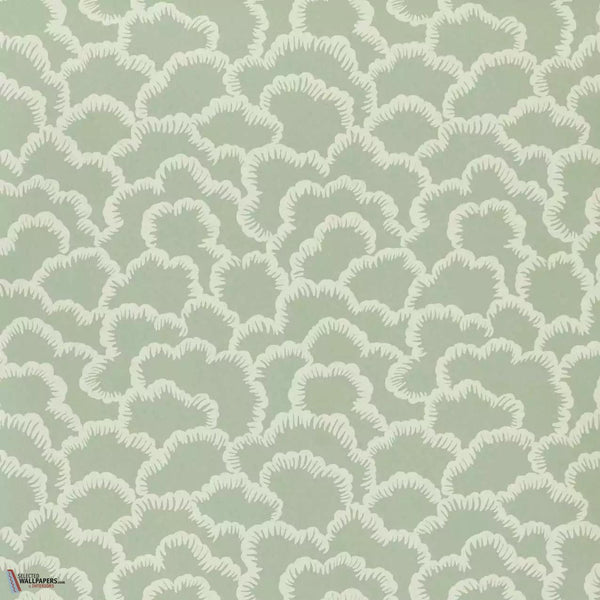 Stratus wallpaper-1838 wallcoverings-Sage-Roll-Selected Wallpapers-Interiors