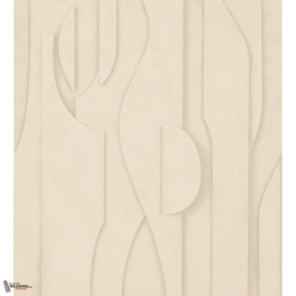 Stuc Tapete-Casamance-Sable-Set-Selected Wallpapers-Interiors