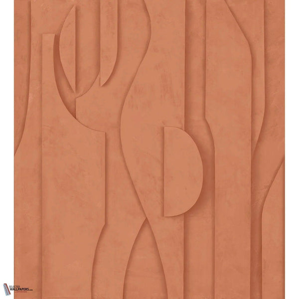 Stuc Tapete-Casamance-Terre de Sienne-Set-Selected Wallpapers-Interiors
