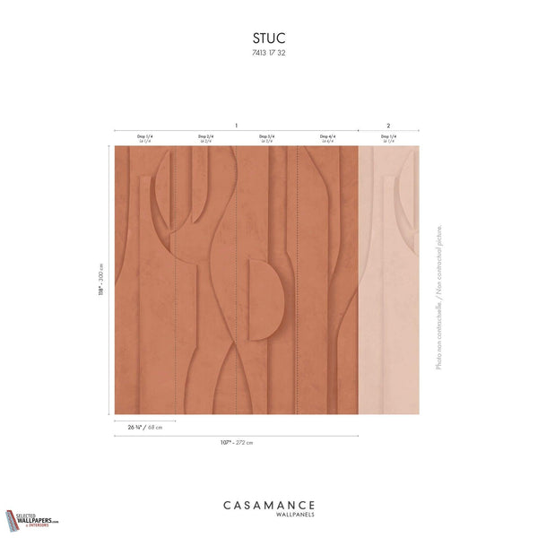 Stuc Tapete-Casamance-Selected Wallpapers-Interiors
