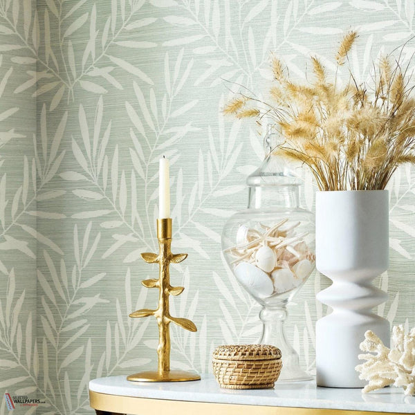 Summer leaves wallpaper-Thibaut-Selected Wallpapers-Interiors