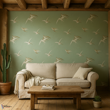 swallows wallpaper Sanderson Selected Wallpapers